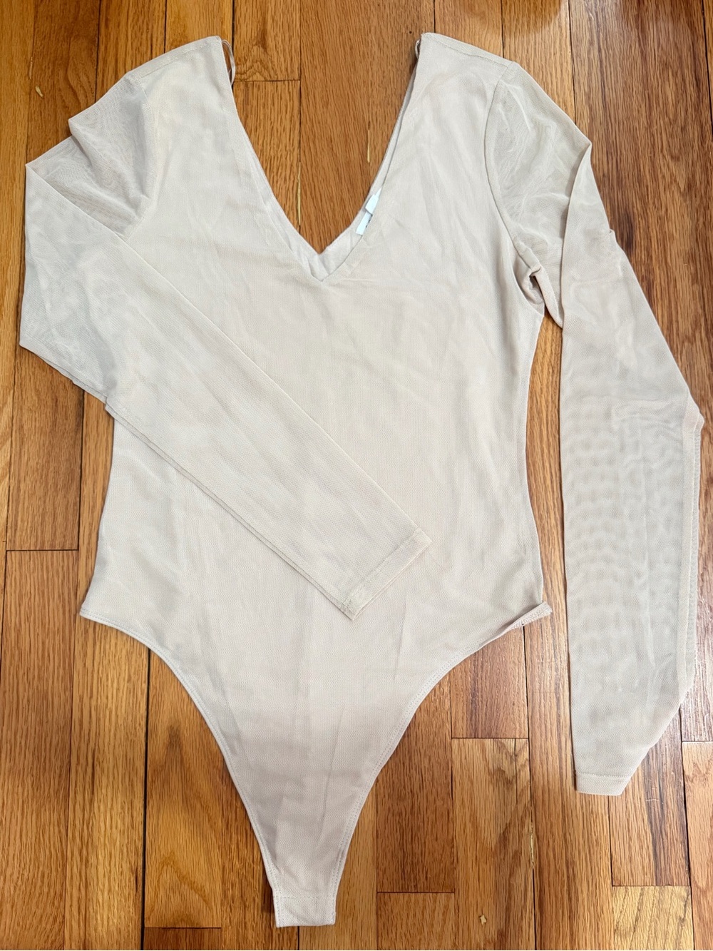 Socialite Beige/Pale Nude Top with Label Detail